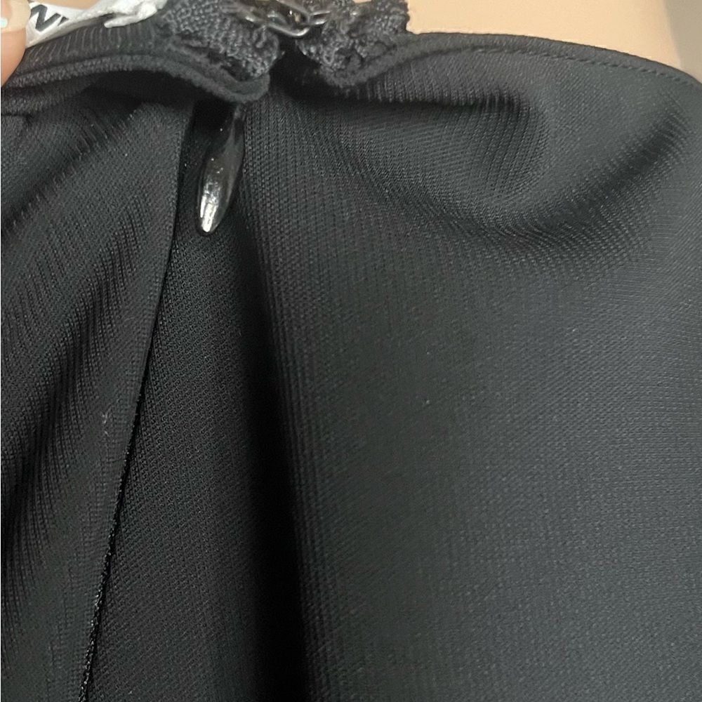 Amanda Uprichard New York Graciela Midi Dress Black Belt Cap Ruffle Sleeves. - Picture 9 of 9